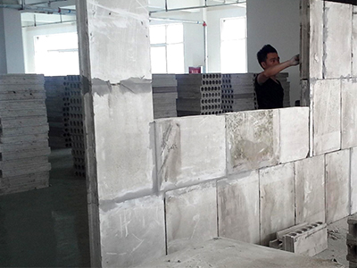 重庆解放碑石膏砖隔墙项目